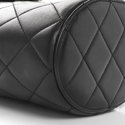 Chanel Lambskin Resin Elegant Chain Vanity Case Black 9 of 10