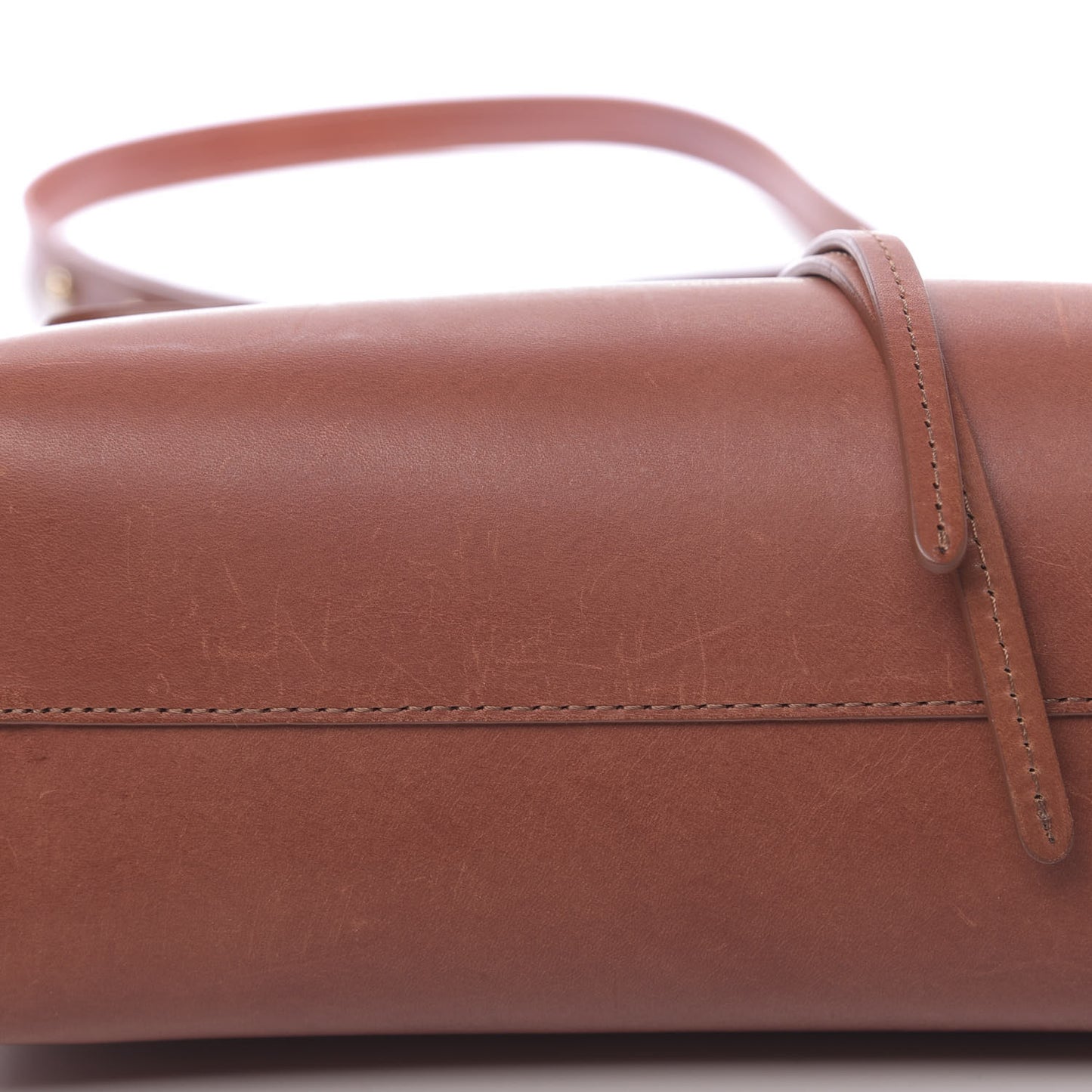 Calfskin Mini Lady Bag Brandy Cleo