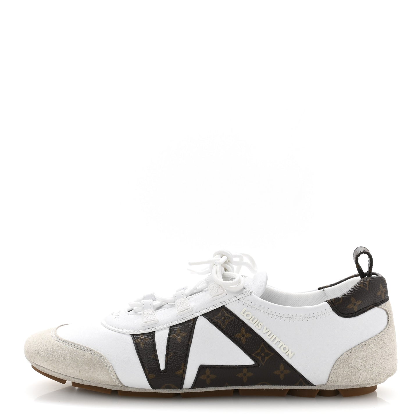 Monogram Calfskin Womens LV Sneakerina 39 White