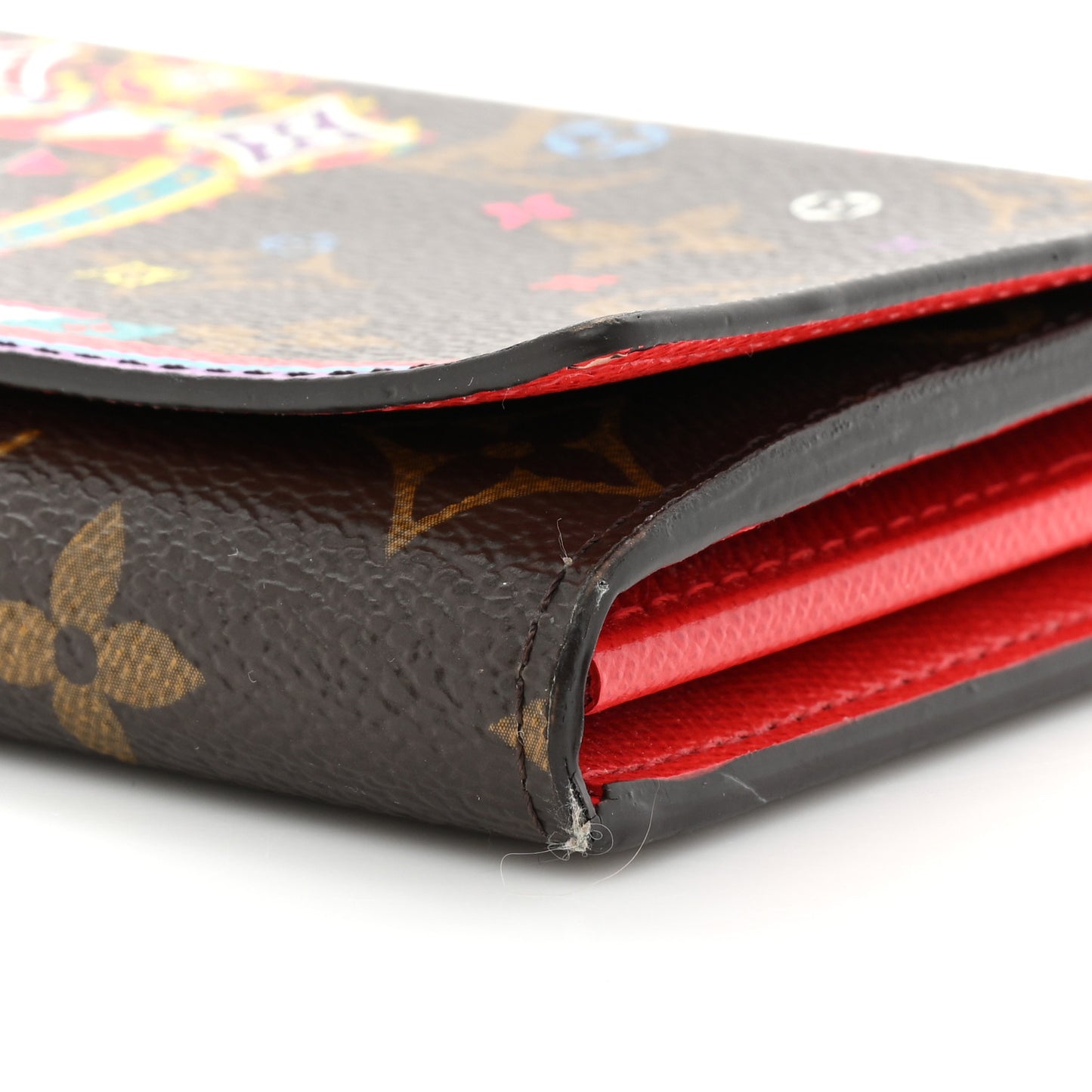 Monogram 2020 Christmas Animation Sarah Wallet Coquelicot