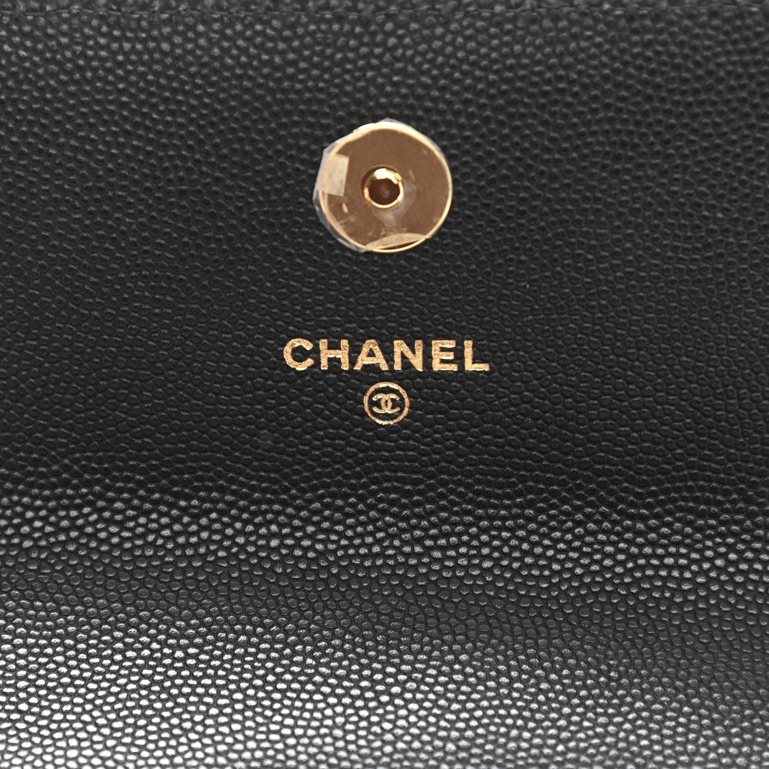 Chanel Caviar Quilted Enamel Coco Casino Flap Phone Holder With Chain Black 4 of 10
