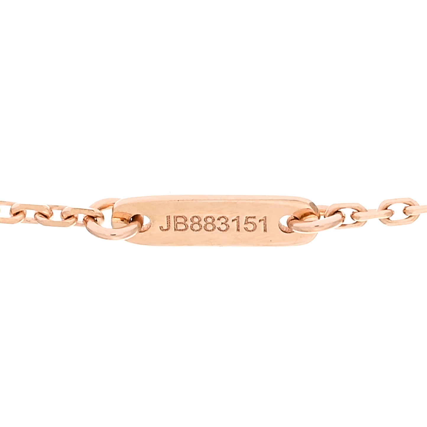 18K Rose Gold Carnelian Sweet Alhambra Pendant Necklace