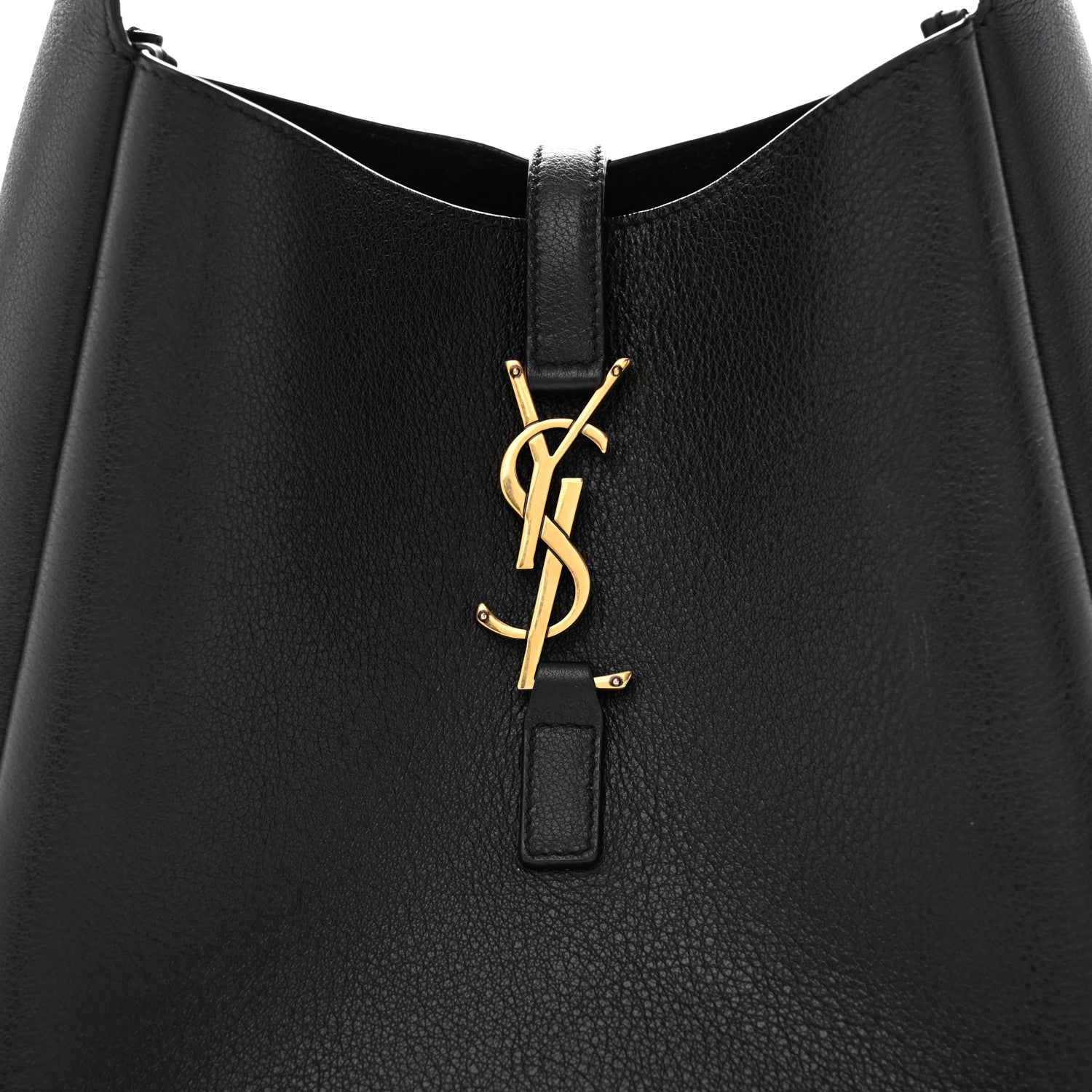 Saint Laurent Grained Calfskin Small Le 5 A 7 Soft Hobo Black 7 of 12