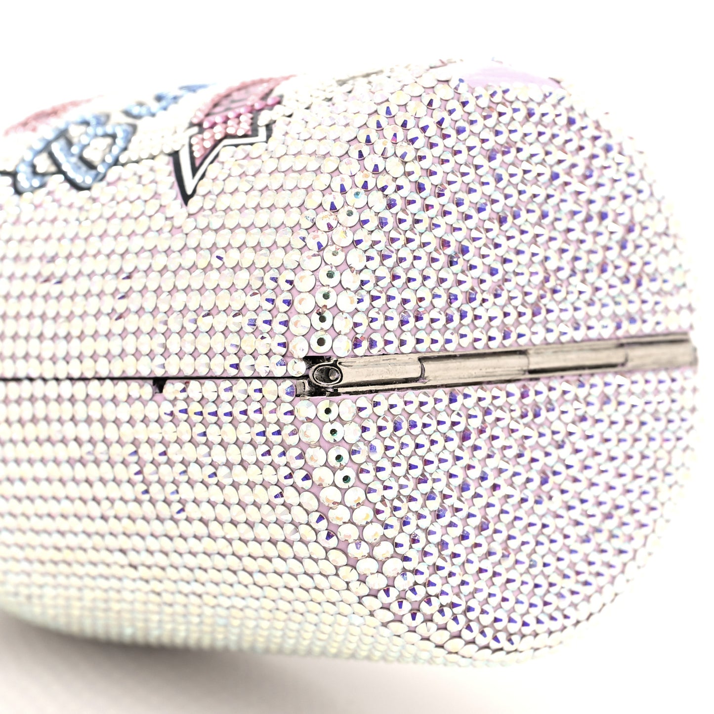 Crystal Champagne Bottle Bubbly Minaudiere Clutch Pink