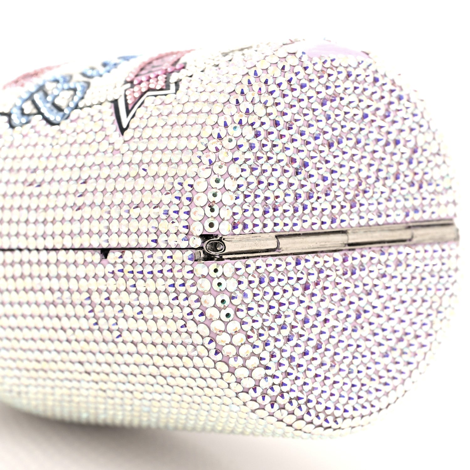 Judith Leiber Crystal Champagne Bottle Bubbly Minaudiere Clutch Pink 9 of 11
