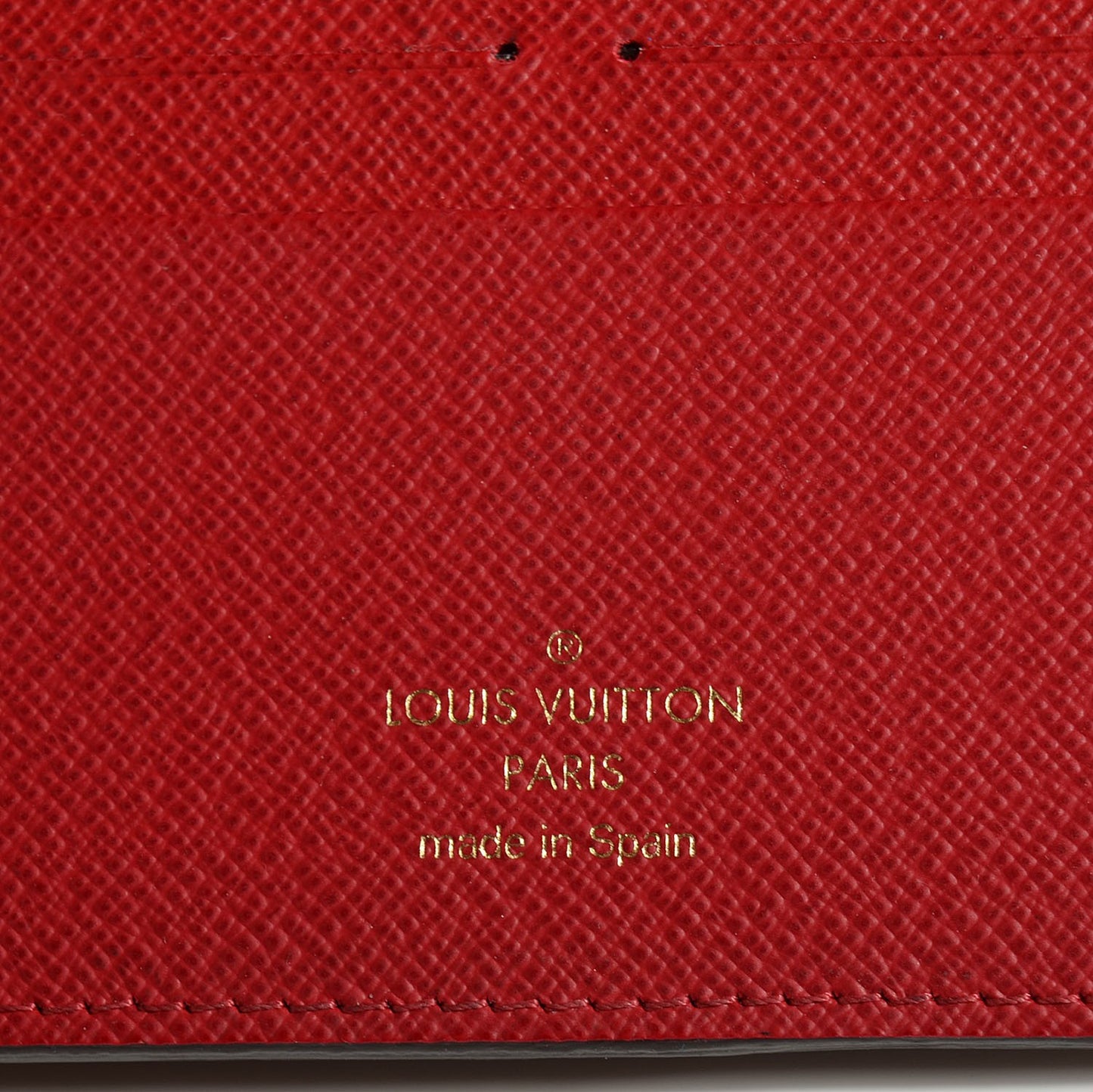 Damier Ebene Insolite Wallet Red