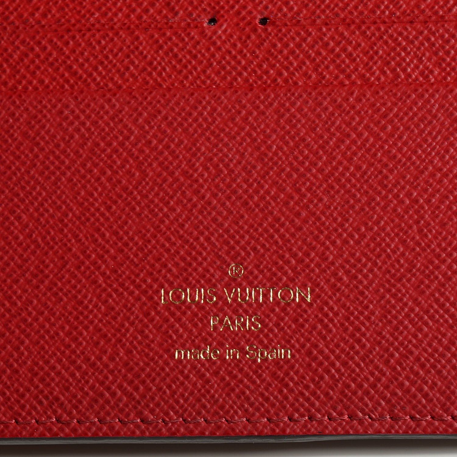 Louis Vuitton Damier Ebene Insolite Wallet Red 7 of 8