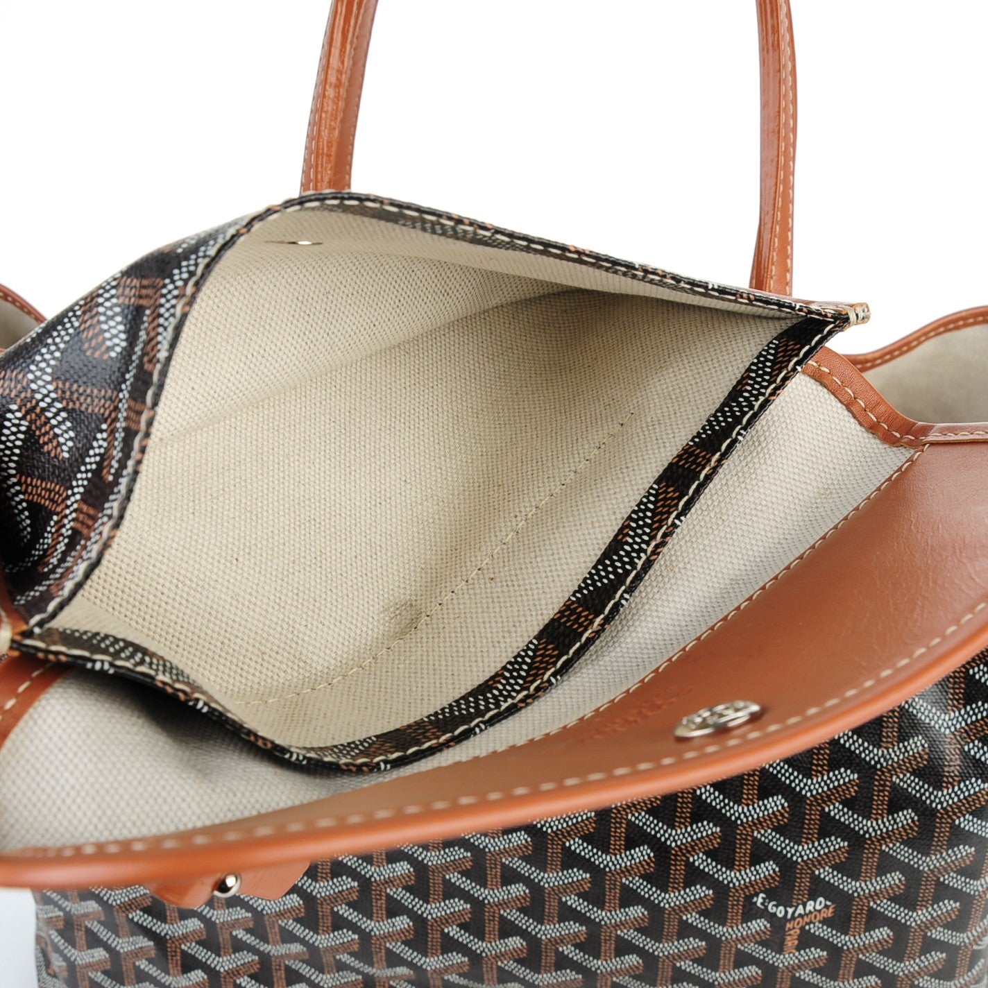 Goyard Goyardine Saint Louis PM Black Gold 9 of 9