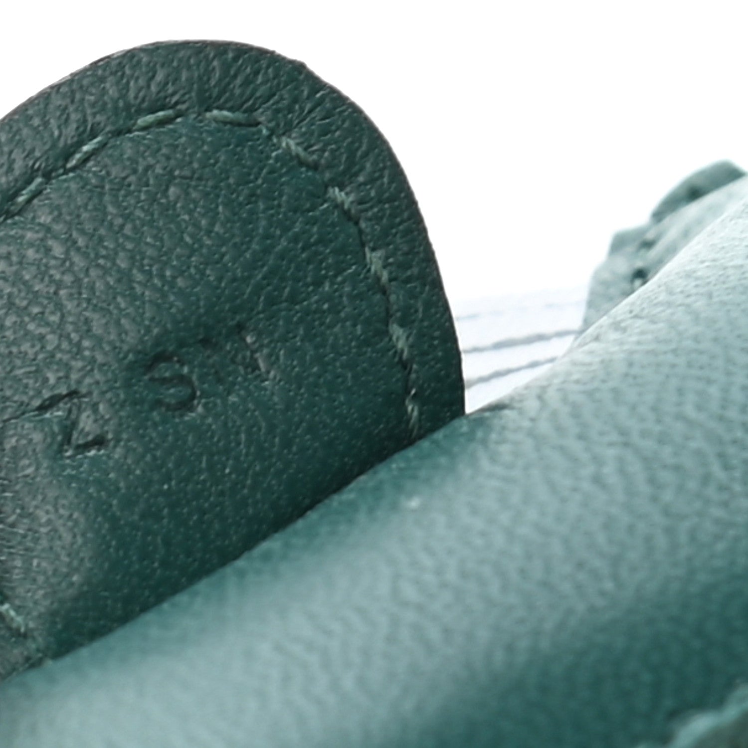 Hermes Milo Lambskin Matte Alligator Touch Grigri Rodeo Horse Bag Charm PM Malachite Menthe Bleu Brume Very Jade 4 of 5