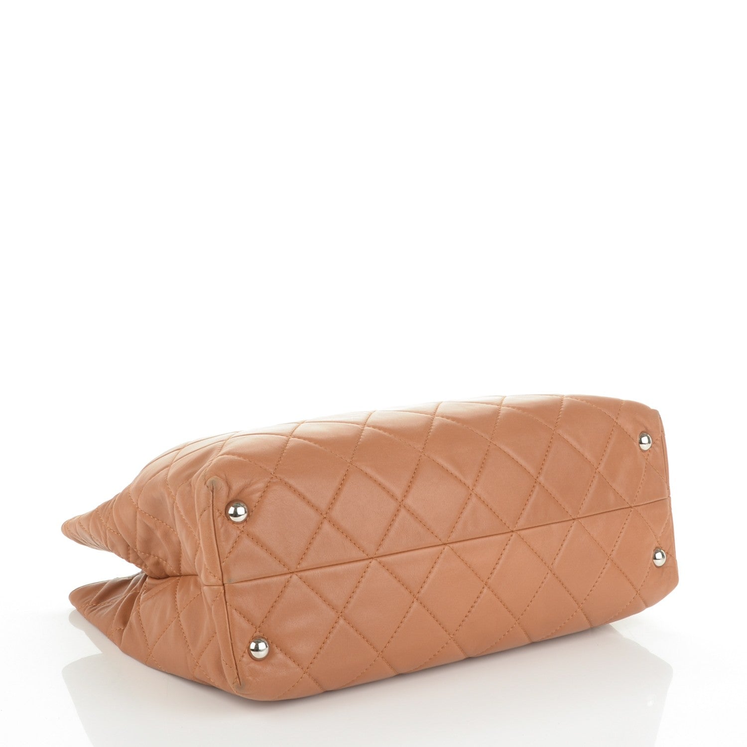 Chanel Calfskin Quilted Large In the Business Tote Dark Beige 4 of 7