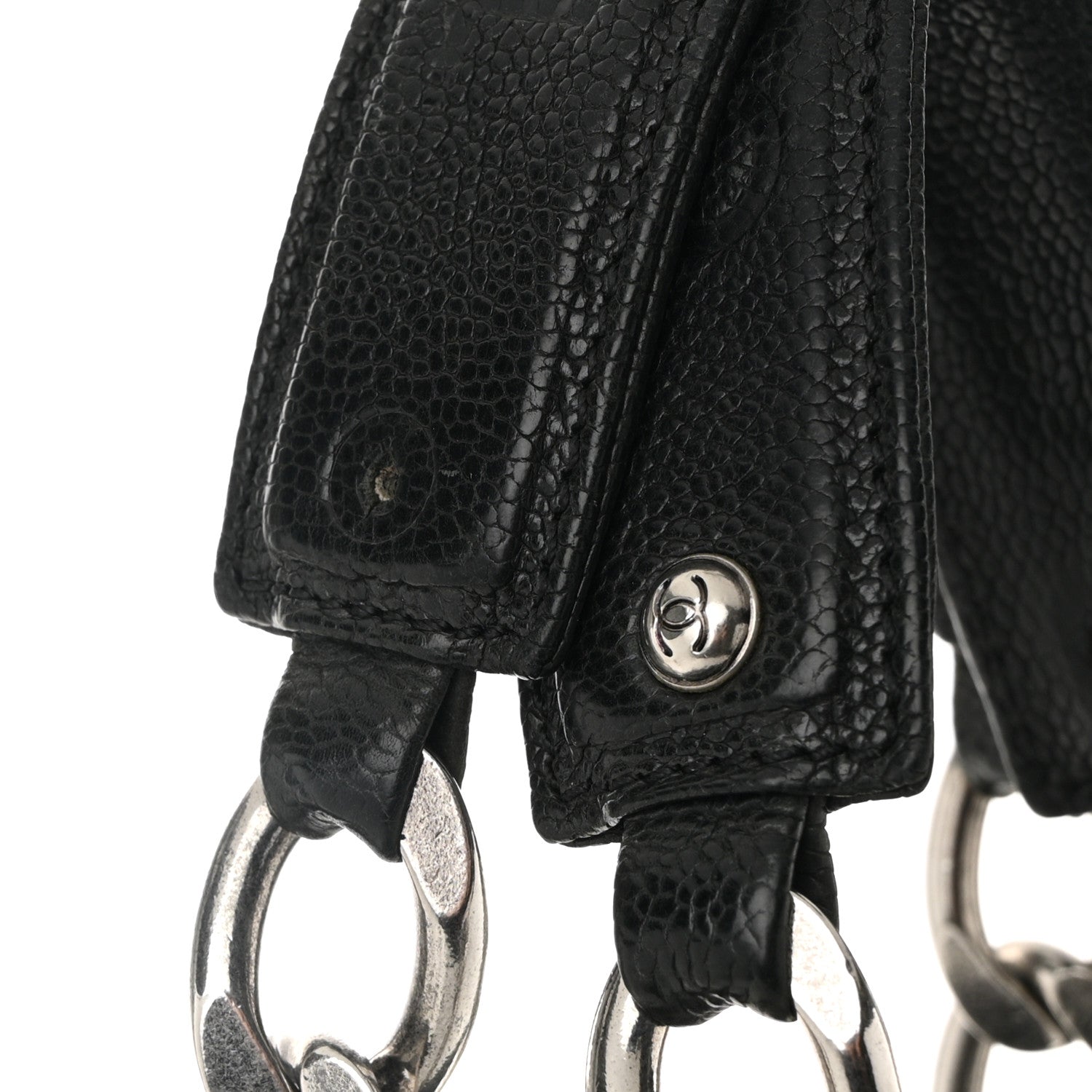Chanel Caviar CC Shoulder Bag Black 12 of 12