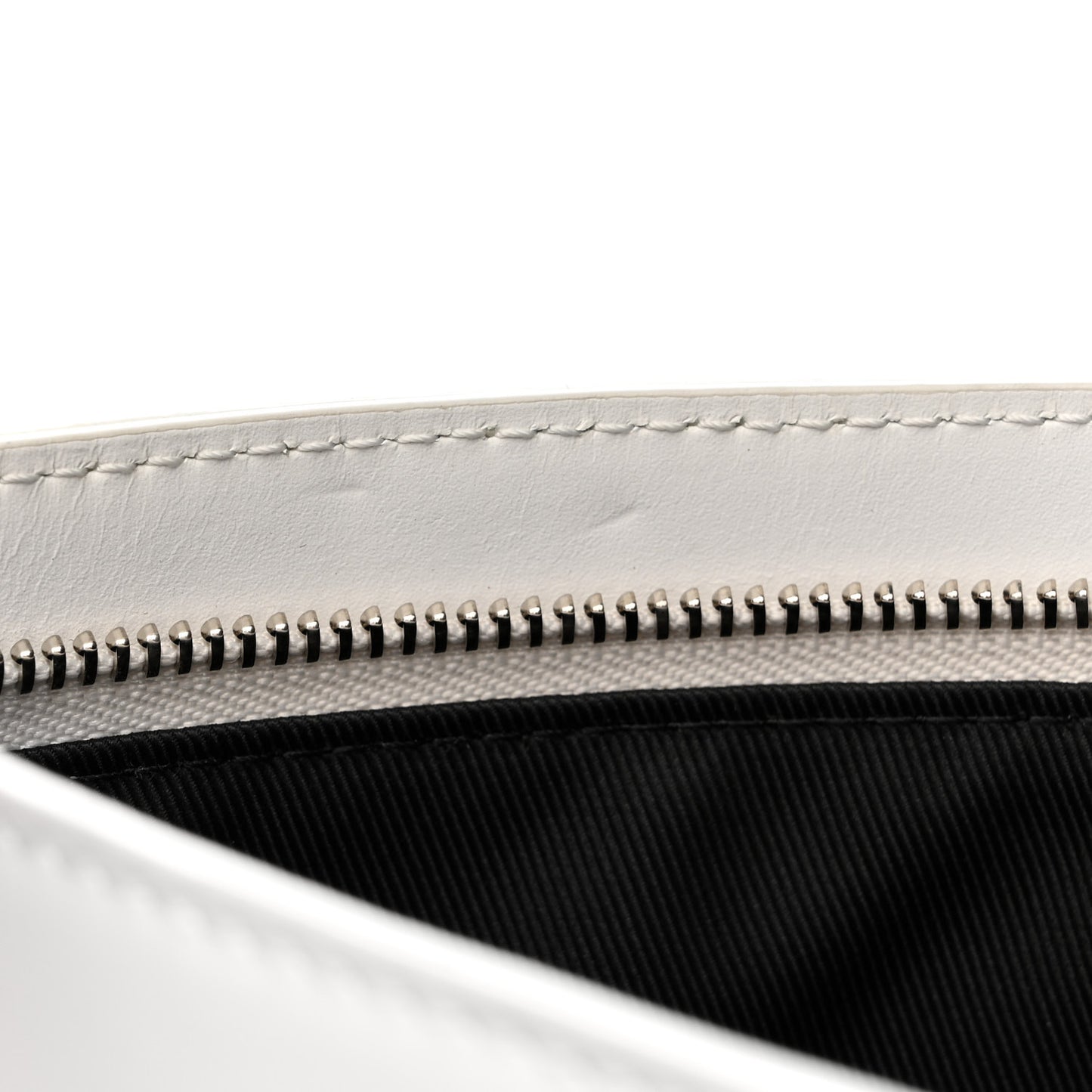 Calfskin Newspaper Print Pouch