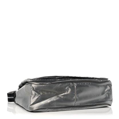 Chanel Metallic Nylon Sport CC Messenger Dark Silver 4 of 19