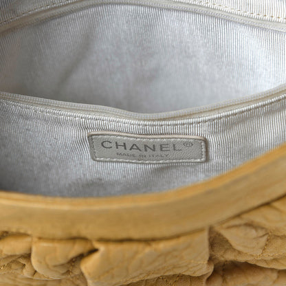Chanel Washed Lambskin Quilted Large Chain Around Messenger Dark Beige 8 of 19