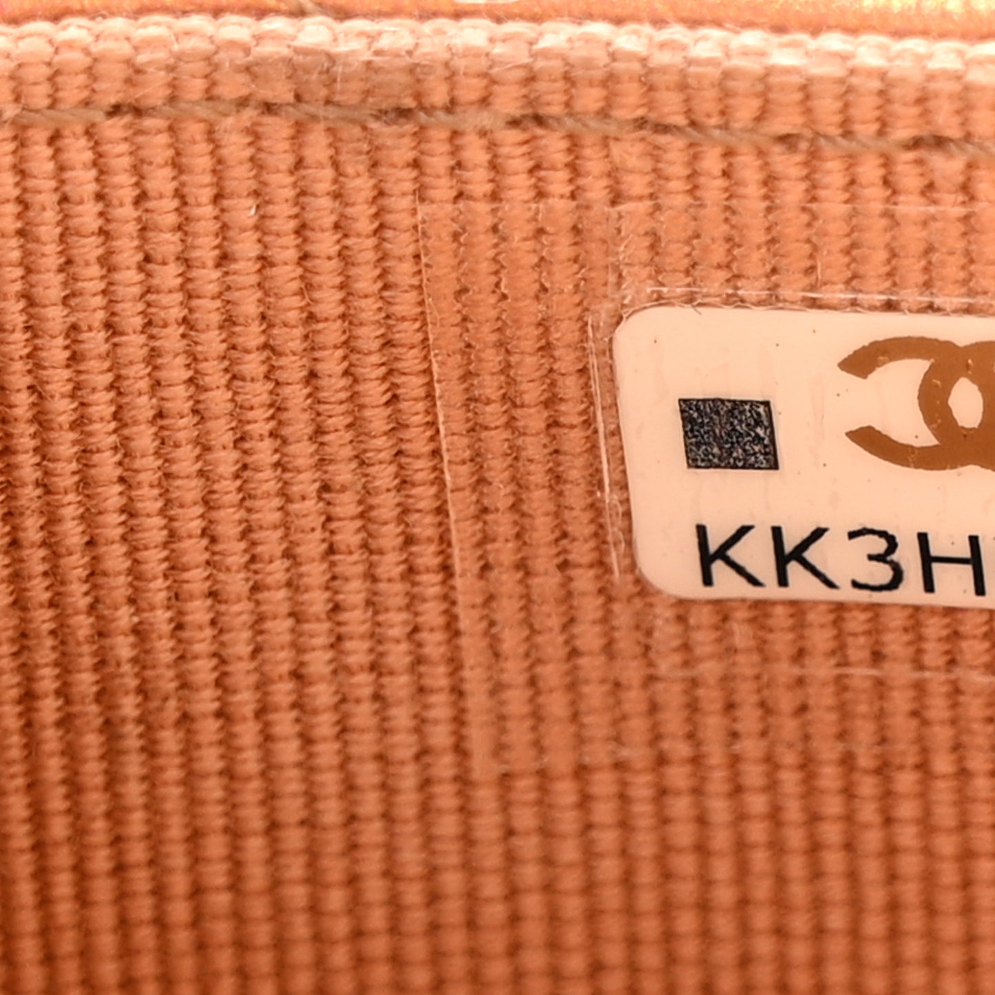 Metallic Lambskin Quilted Flap Card Holder Wallet Golden