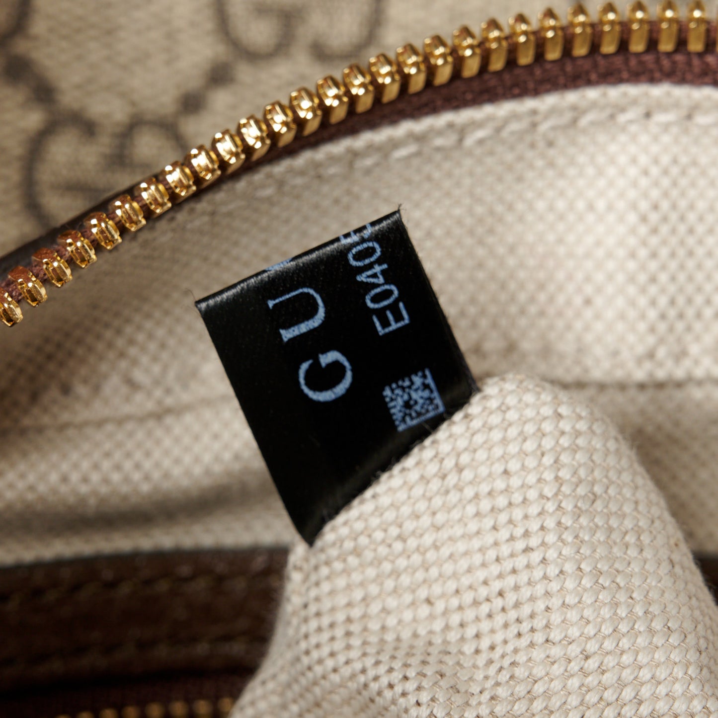 GG Supreme Monogram Textured Dollar Calfskin Web Studded Mini Ophidia Flap Shoulder Bag Beige Ebony New Acero