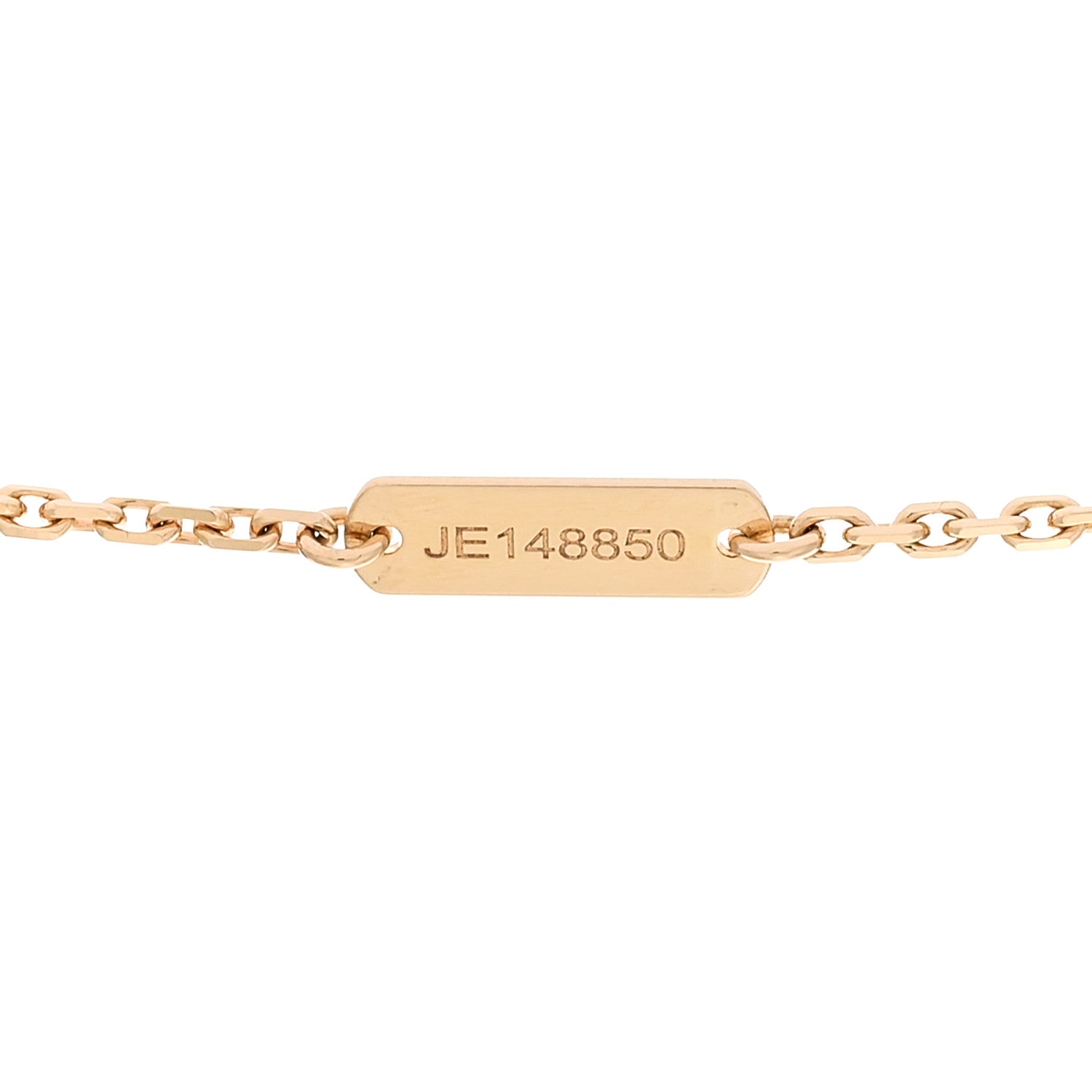 Van Cleef & Arpels 18K Yellow Gold Mother of Pearl Vintage Alhambra Pendant Necklace 4 of 6