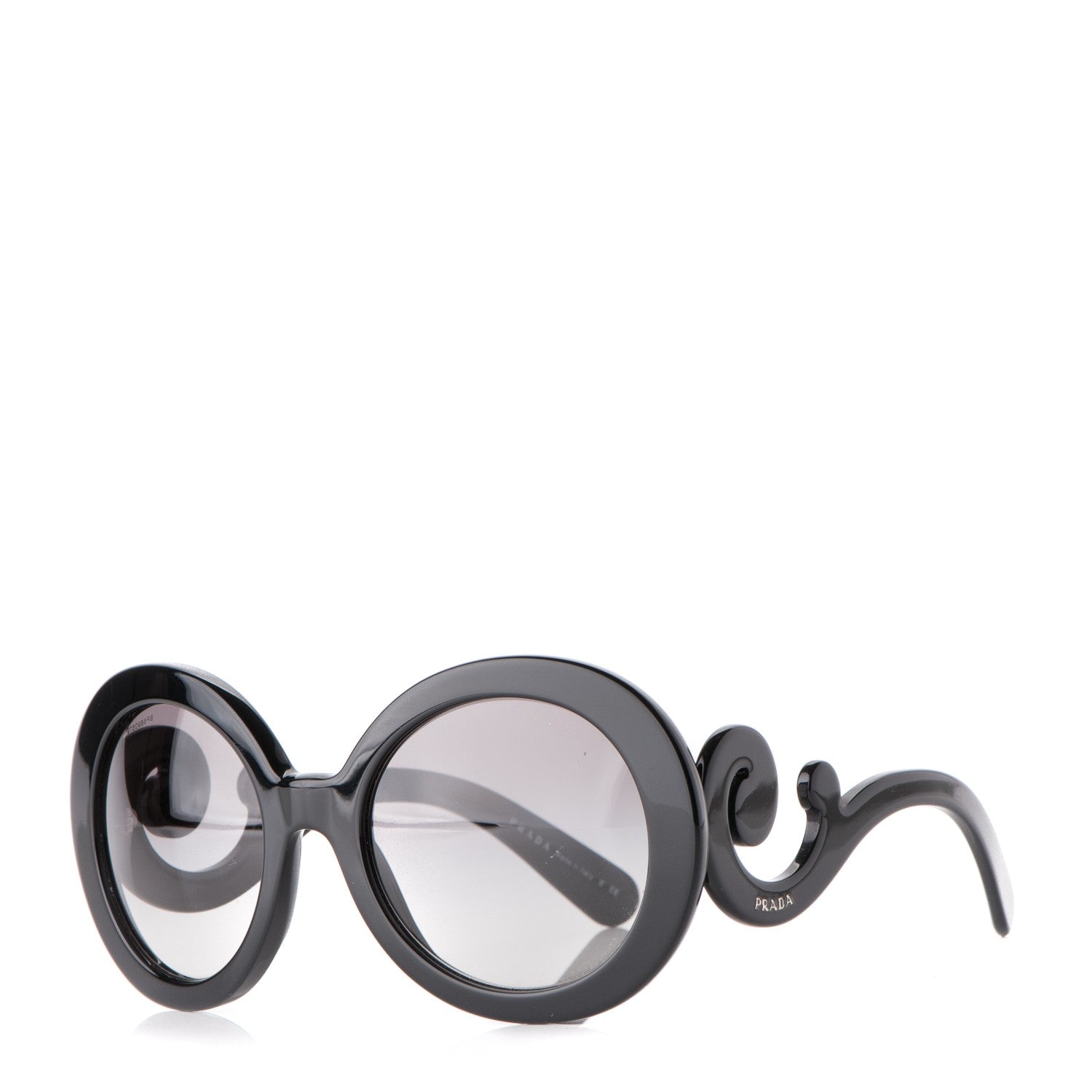 Prada Baroque Sunglasses SPR 27N Black 1 of 6