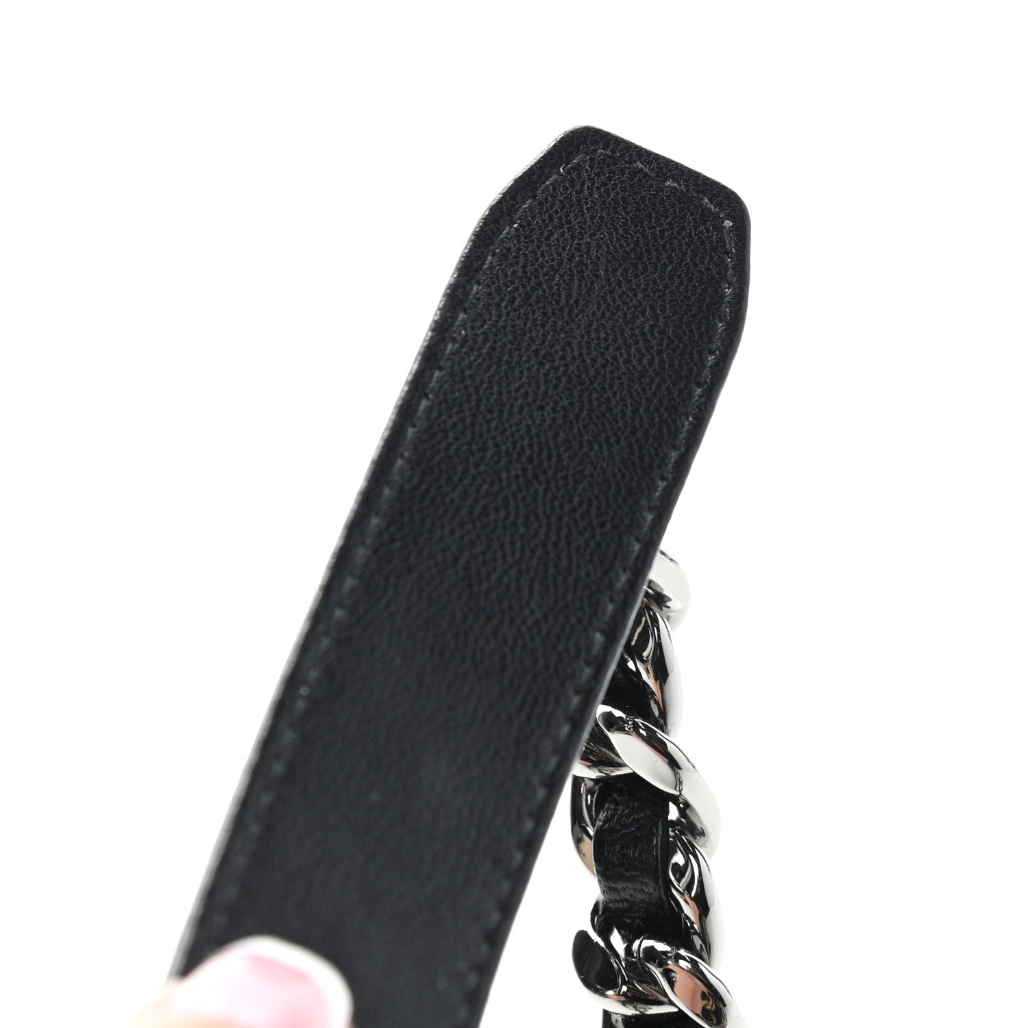 Chanel Lambskin Quilted Chanel 19 Round Clutch With Chain Black 10 of 11