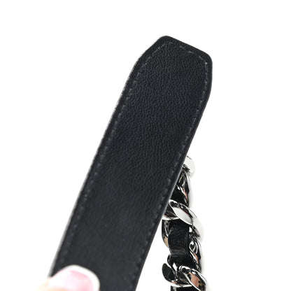 Chanel Lambskin Quilted Chanel 19 Round Clutch With Chain Black 10 of 11