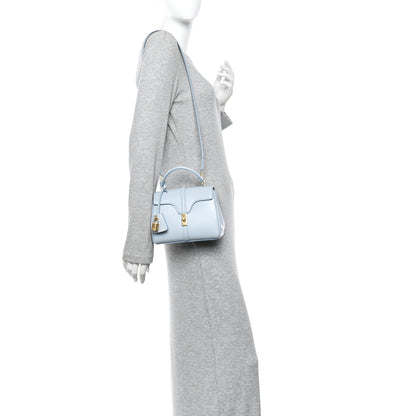 Celine Satinated Calfskin Mini 16 Top Handle Bag Pale Blue 2 of 10