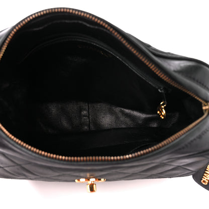 Chanel Lambskin Quilted Flap Camera Case Black 5 of 12