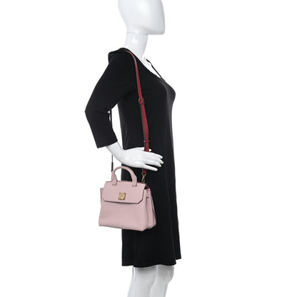 MCM Grained Calfskin Small Milla Crossbody Pale Mauve 2 of 9