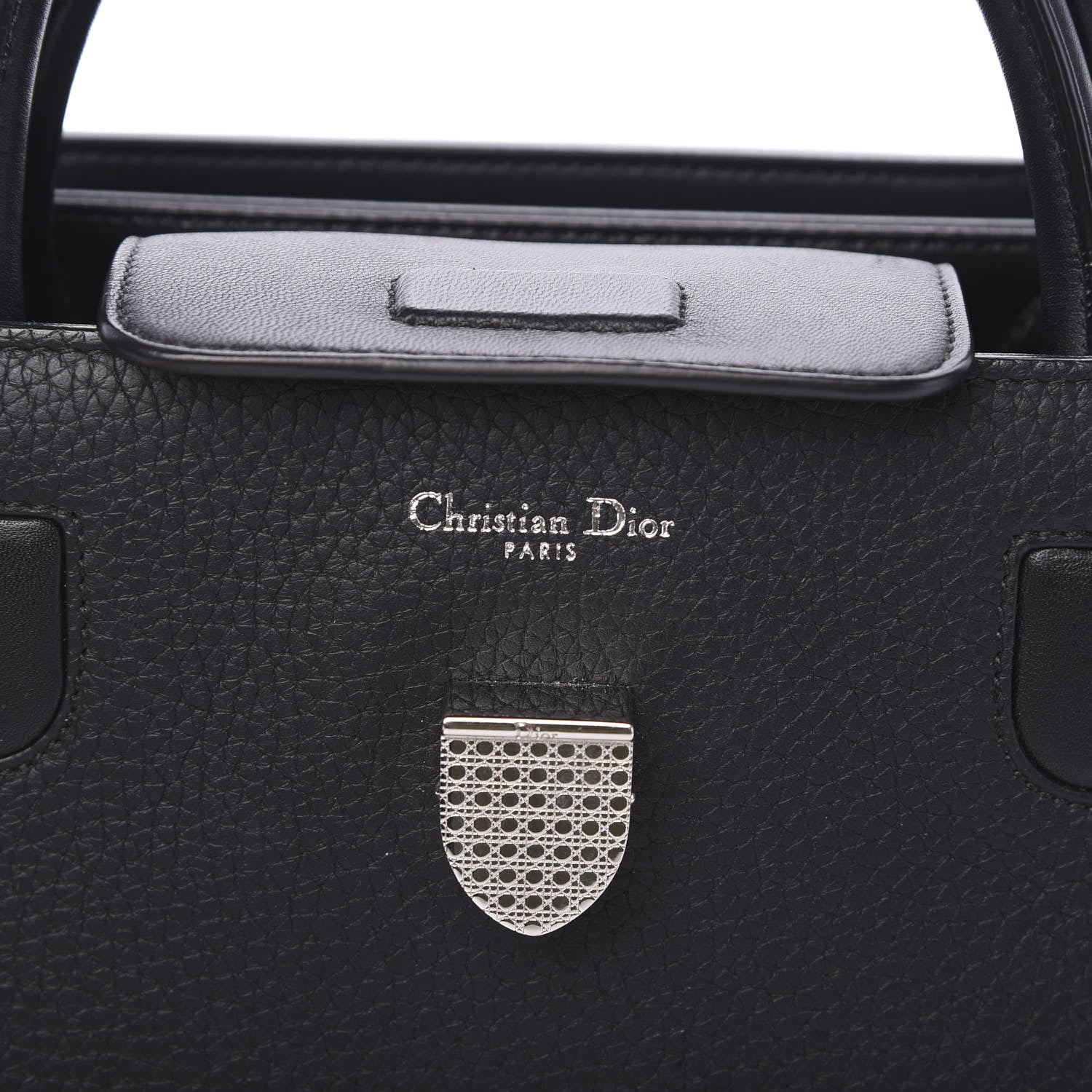 Christian Dior Grained Calfskin Medium Diorever Flap Black 5 of 8