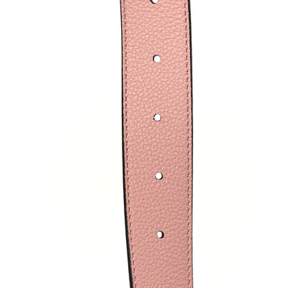 Louis Vuitton Calfskin Monogram 30mm LV Initiales Reversible Belt 85 34 Rose Ballerine 4 of 5