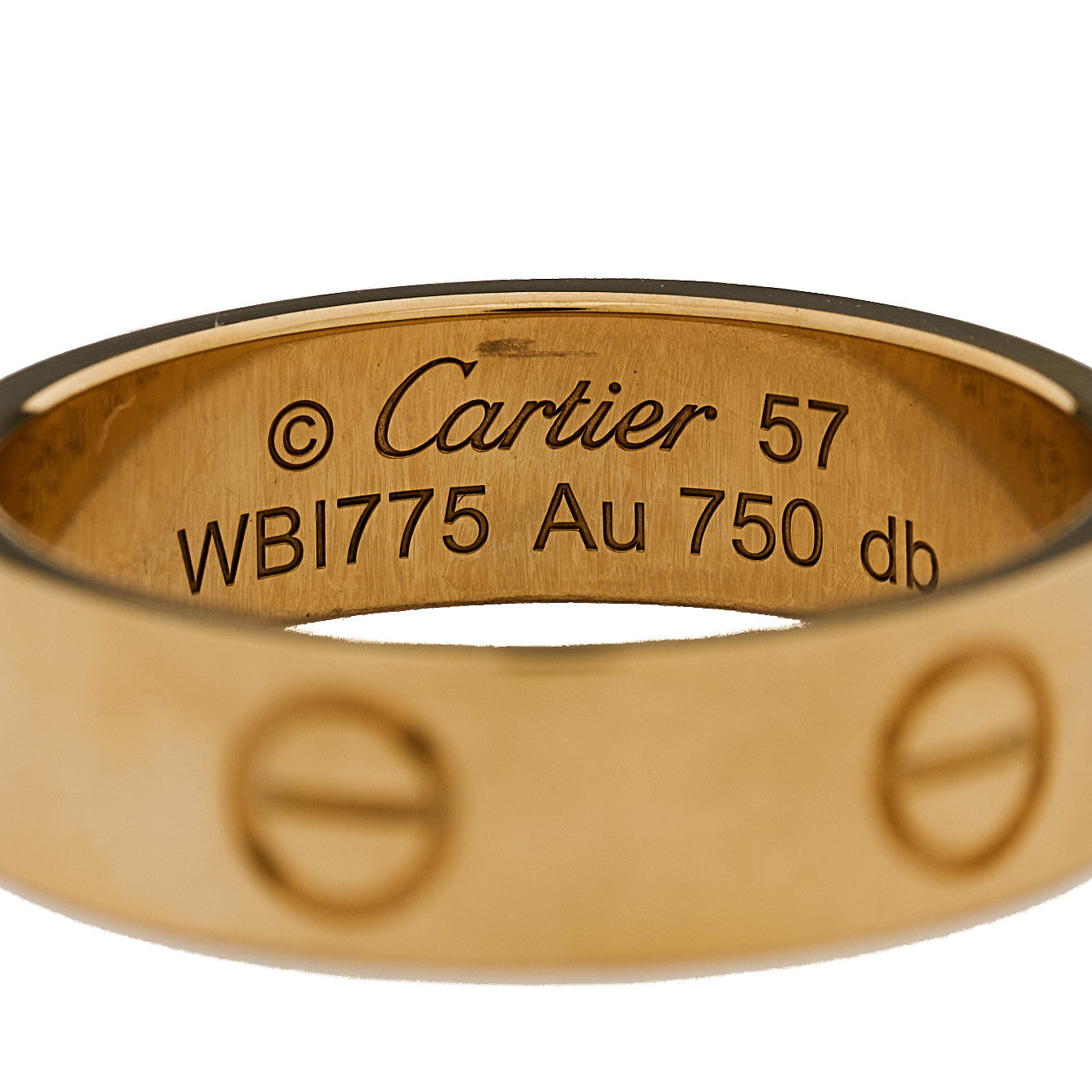 Cartier 18K Yellow Gold 5.5mm LOVE Ring 57 8 4 of 5