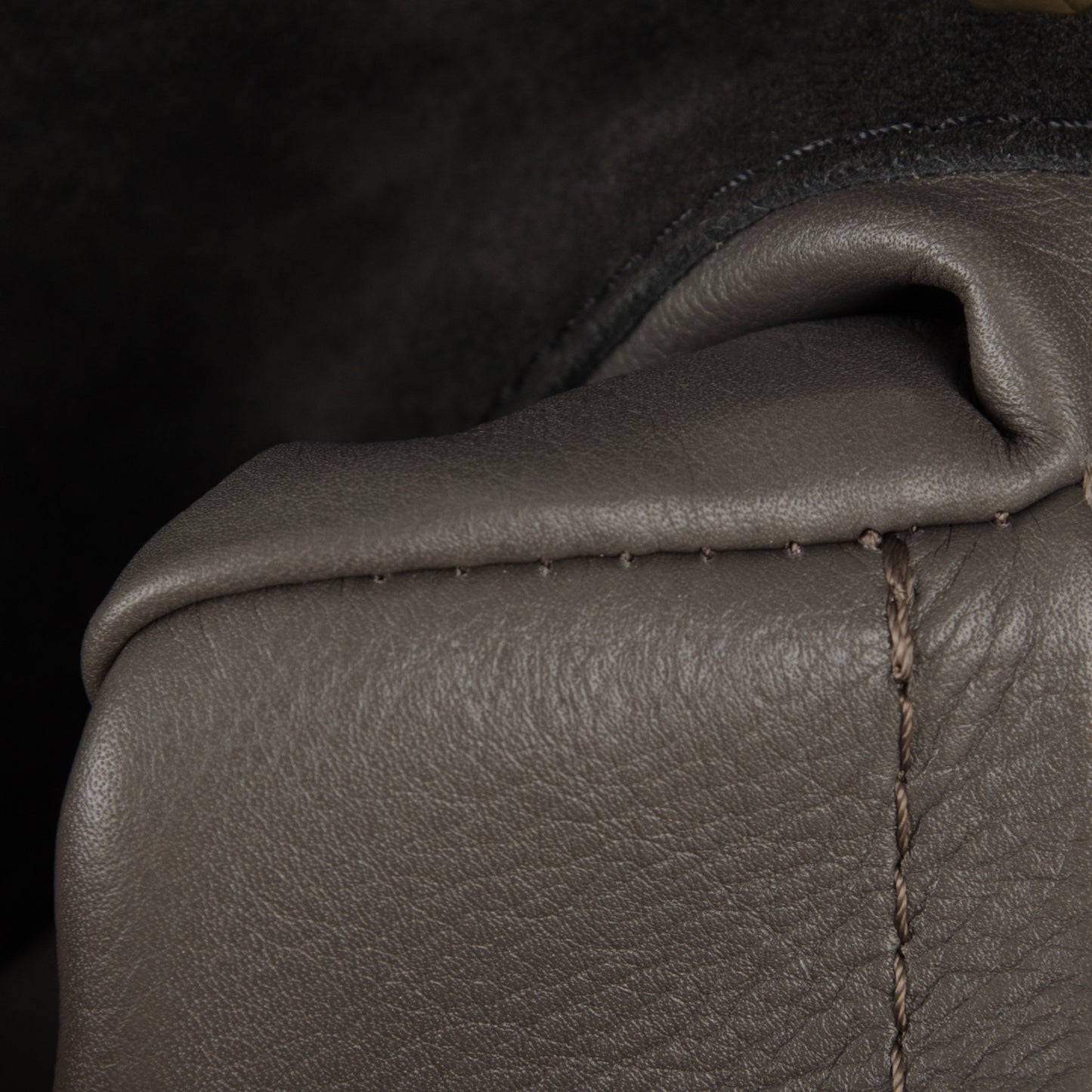Monogram Suede Embossed Whisper PM Kohl