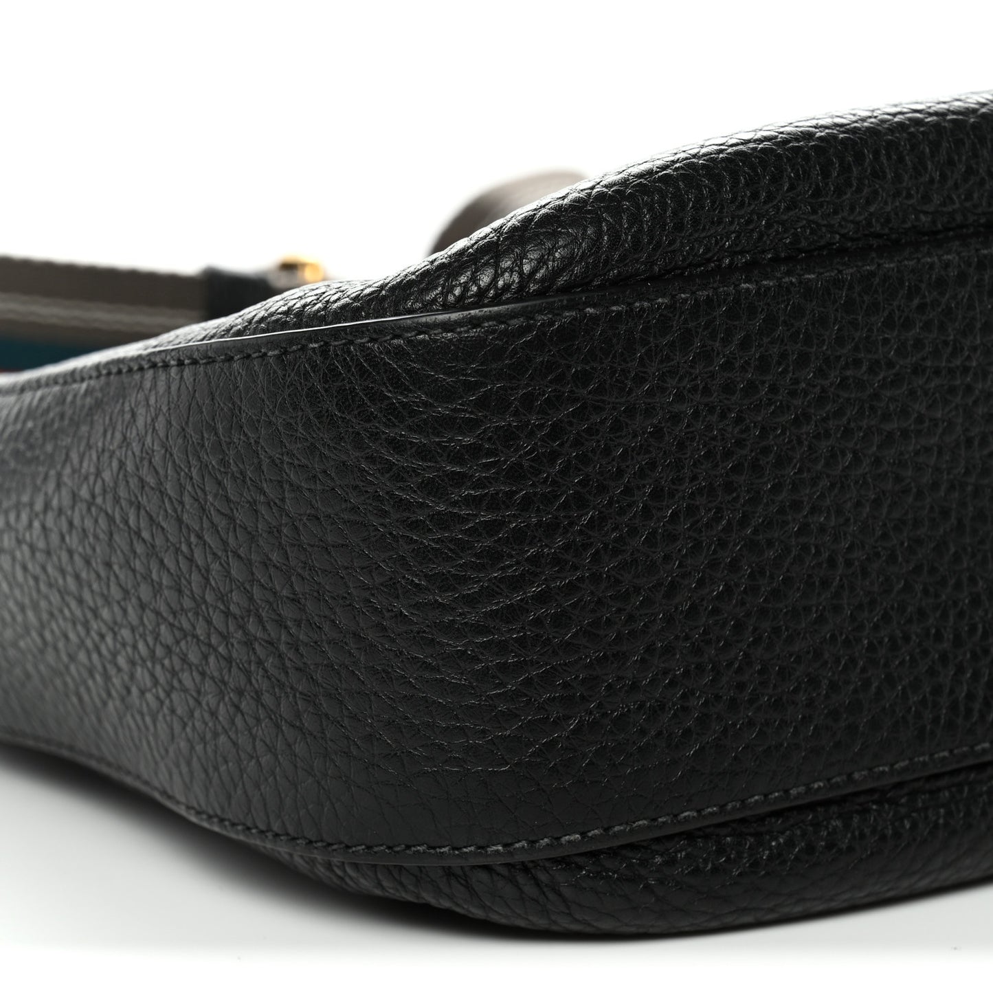 Vitello Phenix Small Zippered Messenger Hobo Black