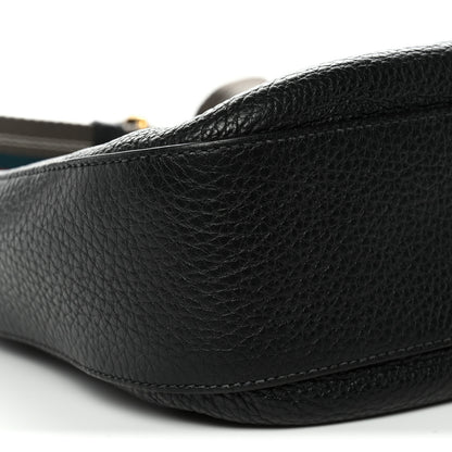 Prada Vitello Phenix Small Zippered Messenger Hobo Black 9 of 10