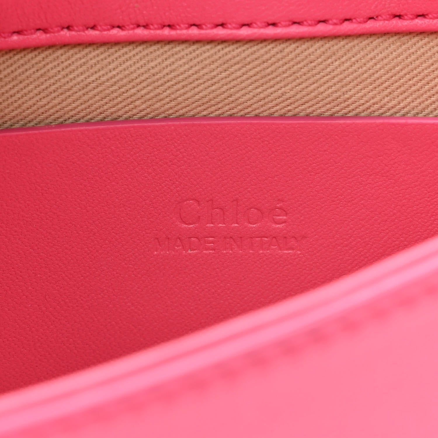 Chloe Lambskin Small Faye Top Handle Bag Hot Pink 6 of 9