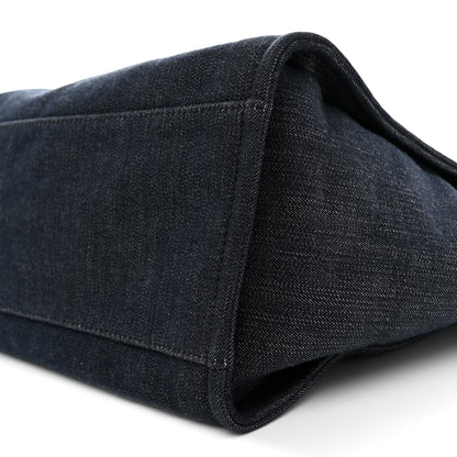 Chanel Denim Large Deauville Tote Dark Blue 10 of 10