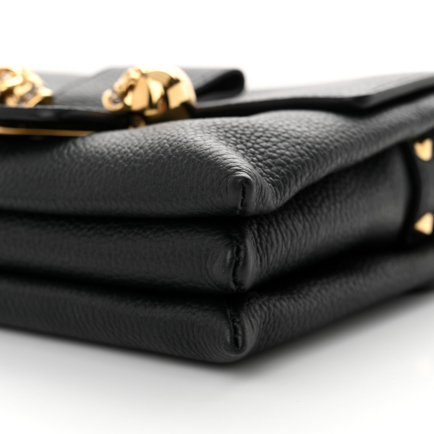 Alexander McQueen Calfskin Small Twin Skull Chain Crossbody Black 10 of 12