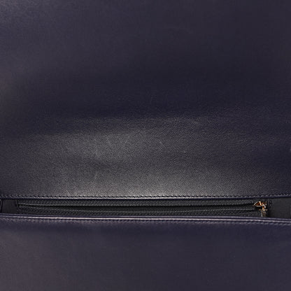 Chanel Lambskin Quilted Large Boy Flap Navy 8 of 11