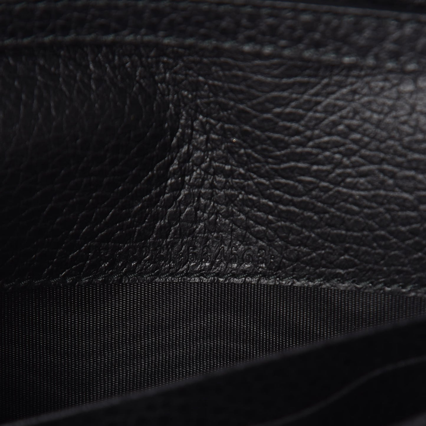 Dollar Calfskin Mini Swing Wallet Bag Black