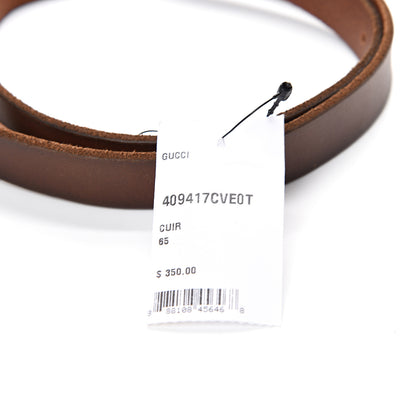 Gucci Cuoio Toscano Double G 20mm Belt 65 26 Cuir 7 of 7