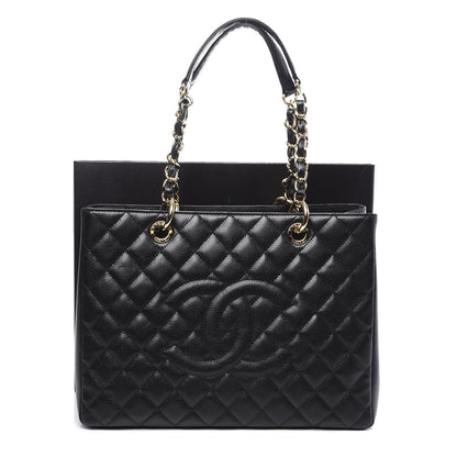 Chanel Caviar Quilted Grand Shopping Tote GST Black 10 of 10
