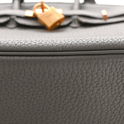 Hermes Togo Horseshoe Birkin 25 Etain Rose Extreme 11 of 12
