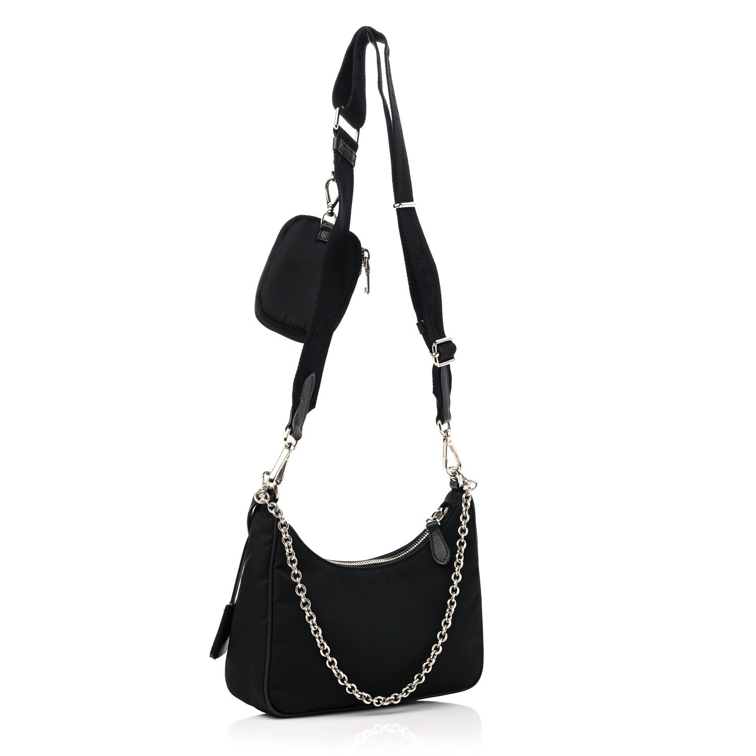 Prada Nylon Re-Edition 2005 Shoulder Bag Black 3 of 10