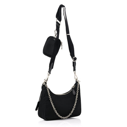 Prada Nylon Re-Edition 2005 Shoulder Bag Black 3 of 10