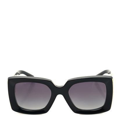 Chanel Acetate Rectangle Sunglasses 5435 Black 2 of 10