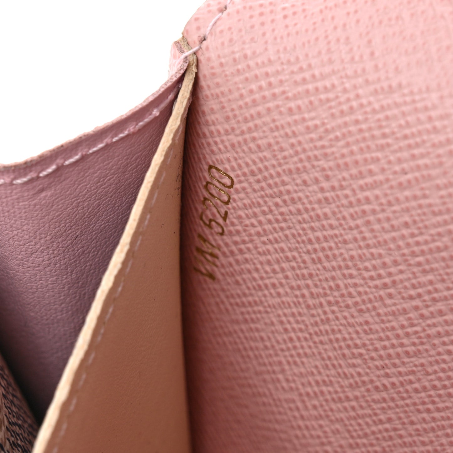 Damier Azur Emilie Wallet Rose Ballerine