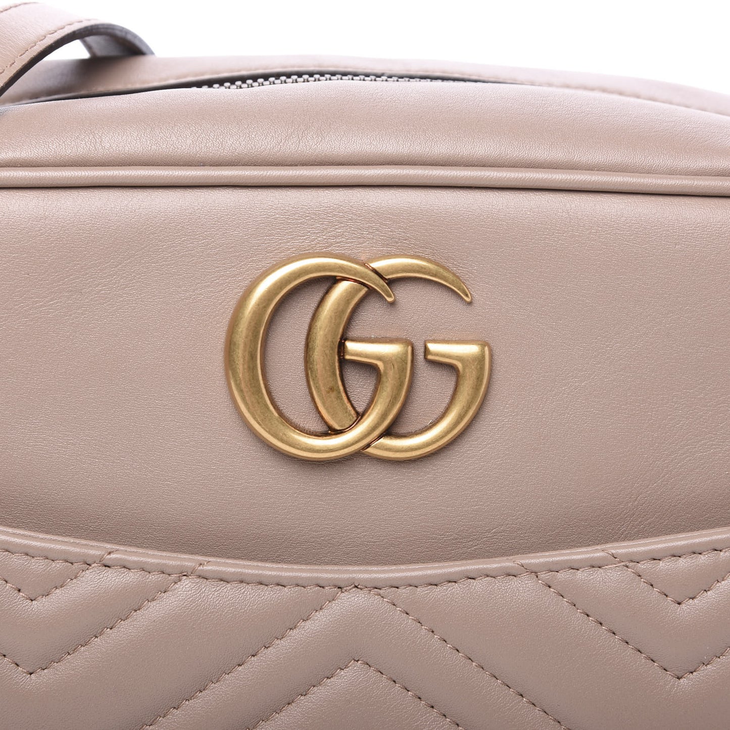 Calfskin Matelasse Medium GG Marmont Chain Shoulder Bag Porcelain Rose