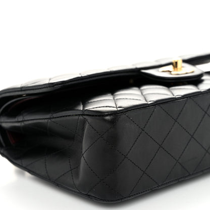 Chanel Lambskin Quilted Medium Double Flap Black 9 of 10