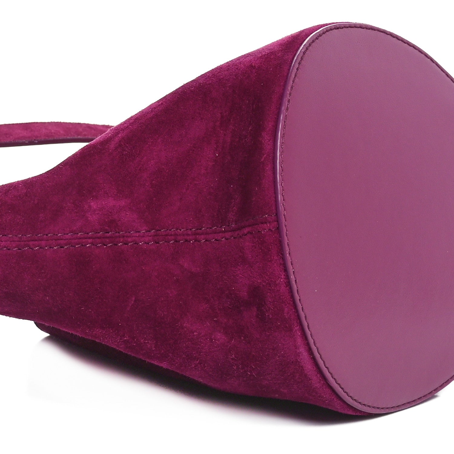 Khaite Suede Calfskin Mini Lotus Tote Mulberry 7 of 8