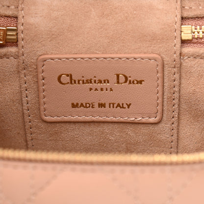 Christian Dior Lambskin Cannage Micro Vanity Case Rose Des Vents 6 of 13