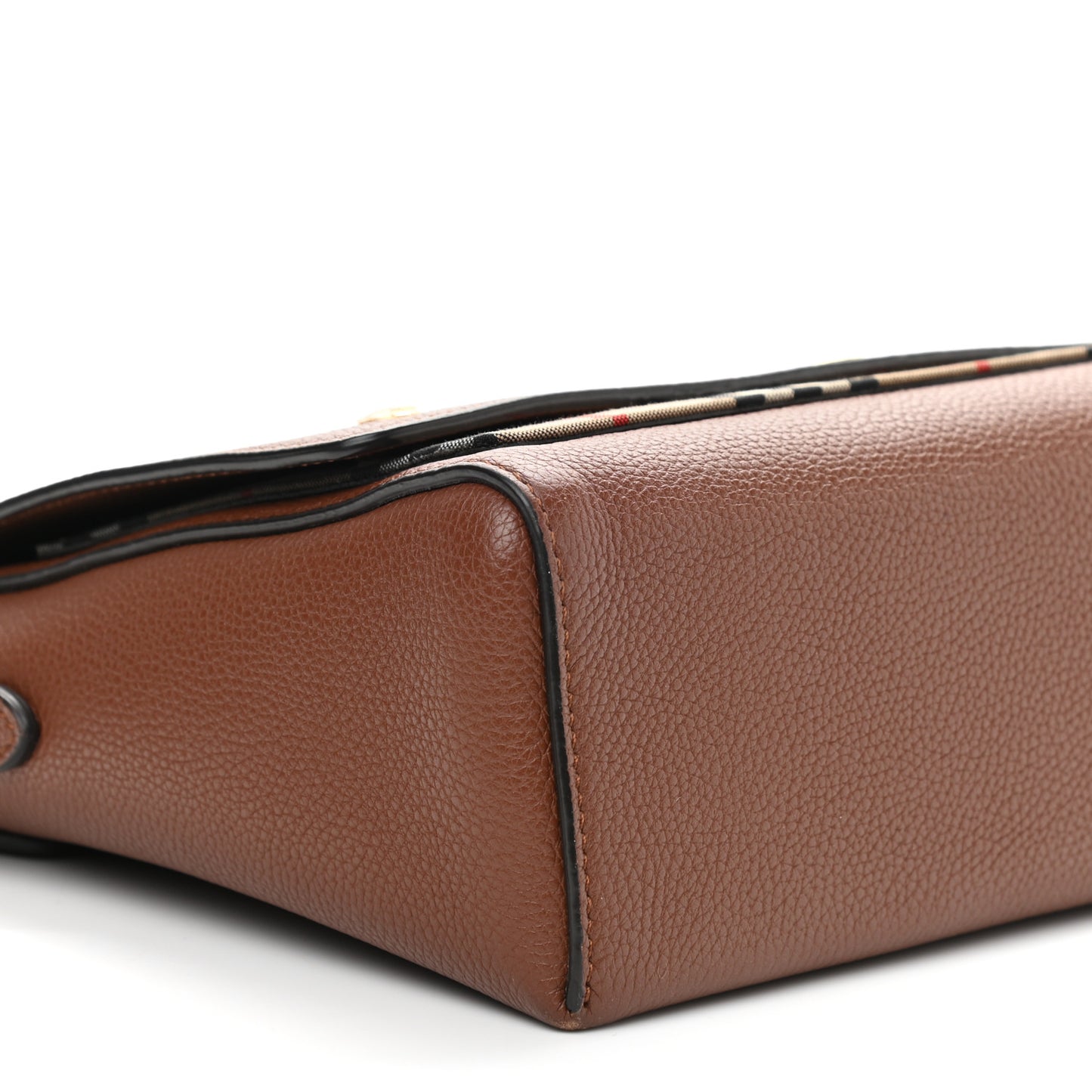 Calfskin Vintage Check Note Crossbody Bag Tan